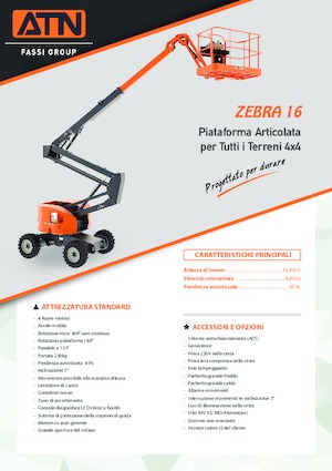 Gumikerekes töretőgémes munkaállványok ATN ZEBRA 16