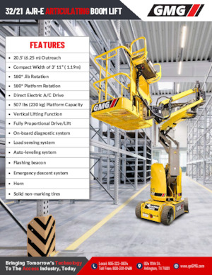 Gumikerekes töretőgémes munkaállványok GMG 32/21 ARJ-E 