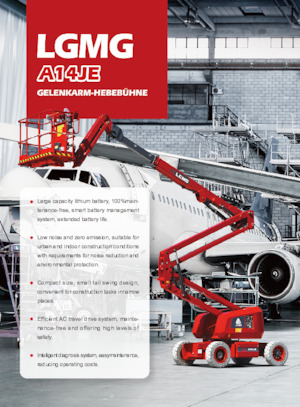 Gumikerekes töretőgémes munkaállványok LGMG  A14JE