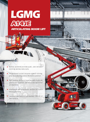 Gumikerekes töretőgémes munkaállványok LGMG  A14JE