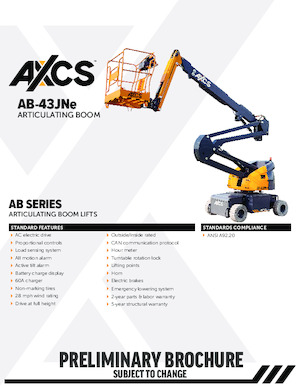 Gumikerekes töretőgémes munkaállványok AXCS AB-43JNE 