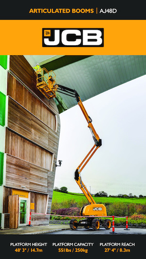 Gumikerekes töretőgémes munkaállványok JCB AJ48D