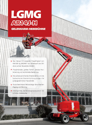 Gumikerekes töretőgémes munkaállványok LGMG  AR14J-H