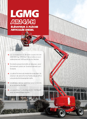 Gumikerekes töretőgémes munkaállványok LGMG  AR14J-H