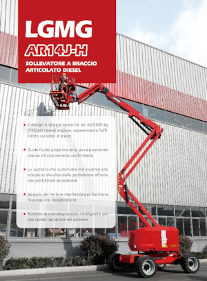 Gumikerekes töretőgémes munkaállványok LGMG  AR14J-H
