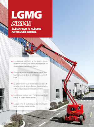 Gumikerekes töretőgémes munkaállványok LGMG  AR14J