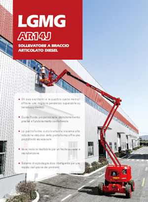 Gumikerekes töretőgémes munkaállványok LGMG  AR14J