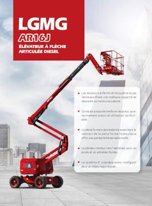 Gumikerekes töretőgémes munkaállványok LGMG  AR16J