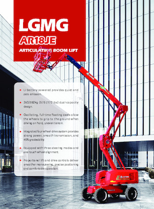 Gumikerekes töretőgémes munkaállványok LGMG  AR18JE