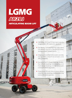 Gumikerekes töretőgémes munkaállványok LGMG  AR20J