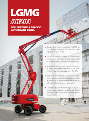 Gumikerekes töretőgémes munkaállványok LGMG  AR20J