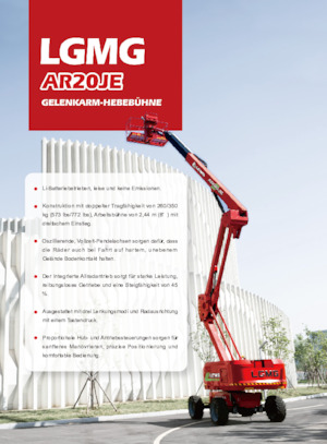 Gumikerekes töretőgémes munkaállványok LGMG  AR20JE