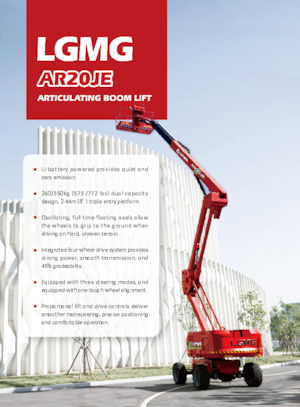 Gumikerekes töretőgémes munkaállványok LGMG  AR20JE