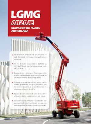 Gumikerekes töretőgémes munkaállványok LGMG  AR20JE