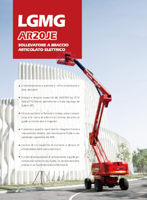 Gumikerekes töretőgémes munkaállványok LGMG  AR20JE