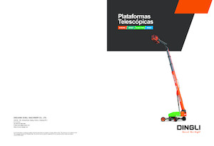 Gumikerekes töretőgémes munkaállványok Dingli BA20CRT2