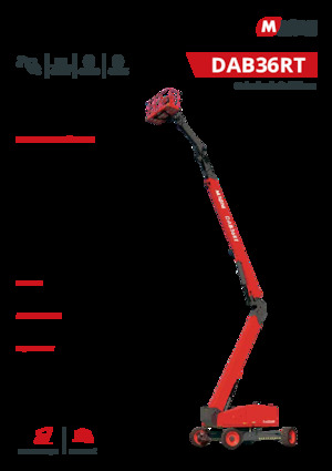 Gumikerekes töretőgémes munkaállványok MAGNI DAB36RT