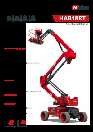 Gumikerekes töretőgémes munkaállványok MAGNI HAB18RT