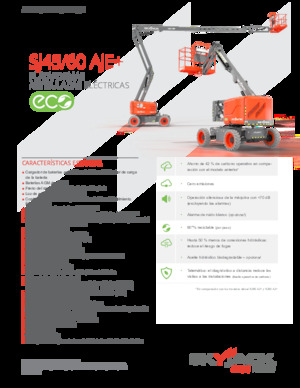 Gumikerekes töretőgémes munkaállványok Skyjack SJ60 AJE+