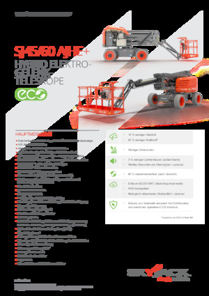 Gumikerekes töretőgémes munkaállványok Skyjack SJ60 AJHE+