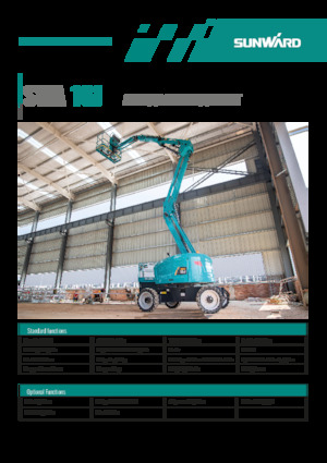 Gumikerekes töretőgémes munkaállványok Sunward SWA16J