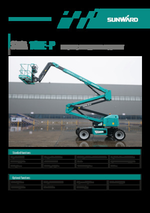 Gumikerekes töretőgémes munkaállványok Sunward SWA18JE-P