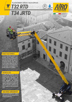 Gumikerekes töretőgémes munkaállványok AIRO T32 RTD