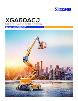 Gumikerekes töretőgémes munkaállványok XCMG XGA60ACJ 