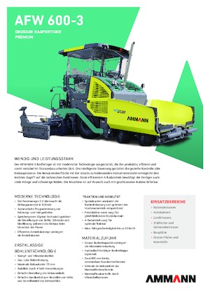 Gumikerekes finiserek Ammann AFW 600-3