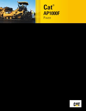 Gumikerekes finiserek Caterpillar AP1000F