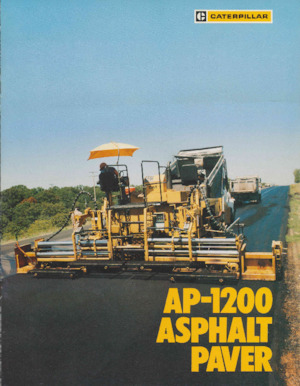 Gumikerekes finiserek Caterpillar AP1200