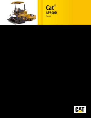 Gumikerekes finiserek Caterpillar AP300D