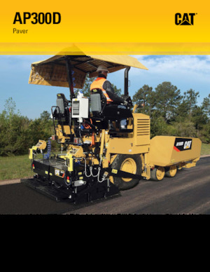 Gumikerekes finiserek Caterpillar AP300D