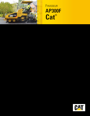 Gumikerekes finiserek Caterpillar AP300F