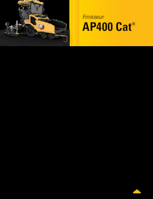 Gumikerekes finiserek Caterpillar AP400