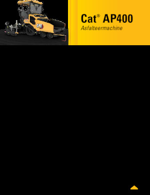 Gumikerekes finiserek Caterpillar AP400