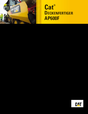 Gumikerekes finiserek Caterpillar AP600F