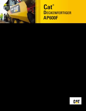 Gumikerekes finiserek Caterpillar AP600F