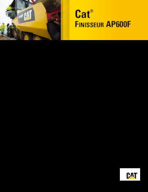 Gumikerekes finiserek Caterpillar AP600F