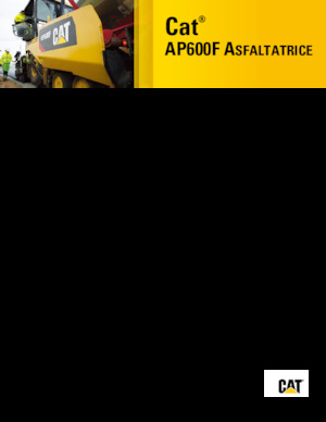 Gumikerekes finiserek Caterpillar AP600F