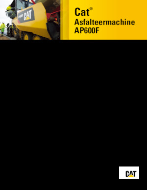 Gumikerekes finiserek Caterpillar AP600F