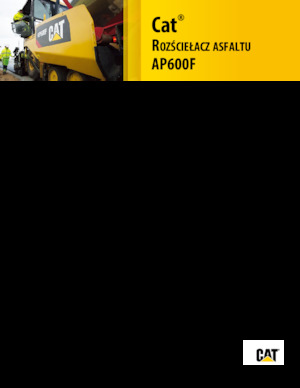 Gumikerekes finiserek Caterpillar AP600F