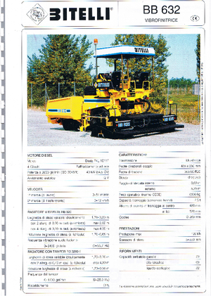 Gumikerekes finiserek Bitelli BB 632 RB 320