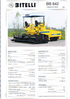 Gumikerekes finiserek Bitelli BB 642 RB E274