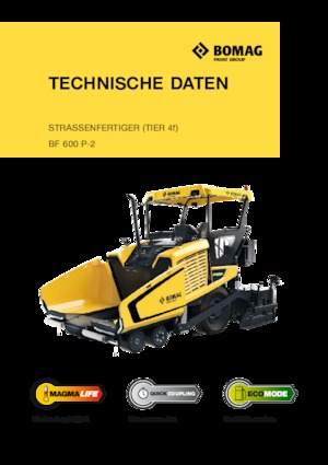 Gumikerekes finiserek Bomag BF 600 P-2 S 600