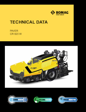 Gumikerekes finiserek Bomag CR 820 W
