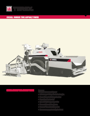 Gumikerekes finiserek Terex CR352L