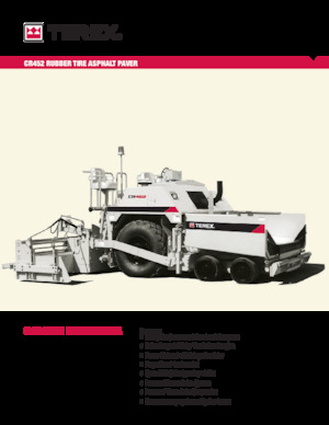 Gumikerekes finiserek Terex CR452