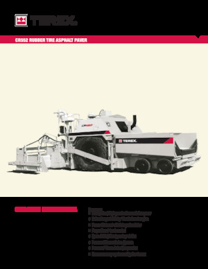 Gumikerekes finiserek Terex CR552