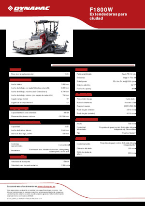 Gumikerekes finiserek Dynapac F1800W